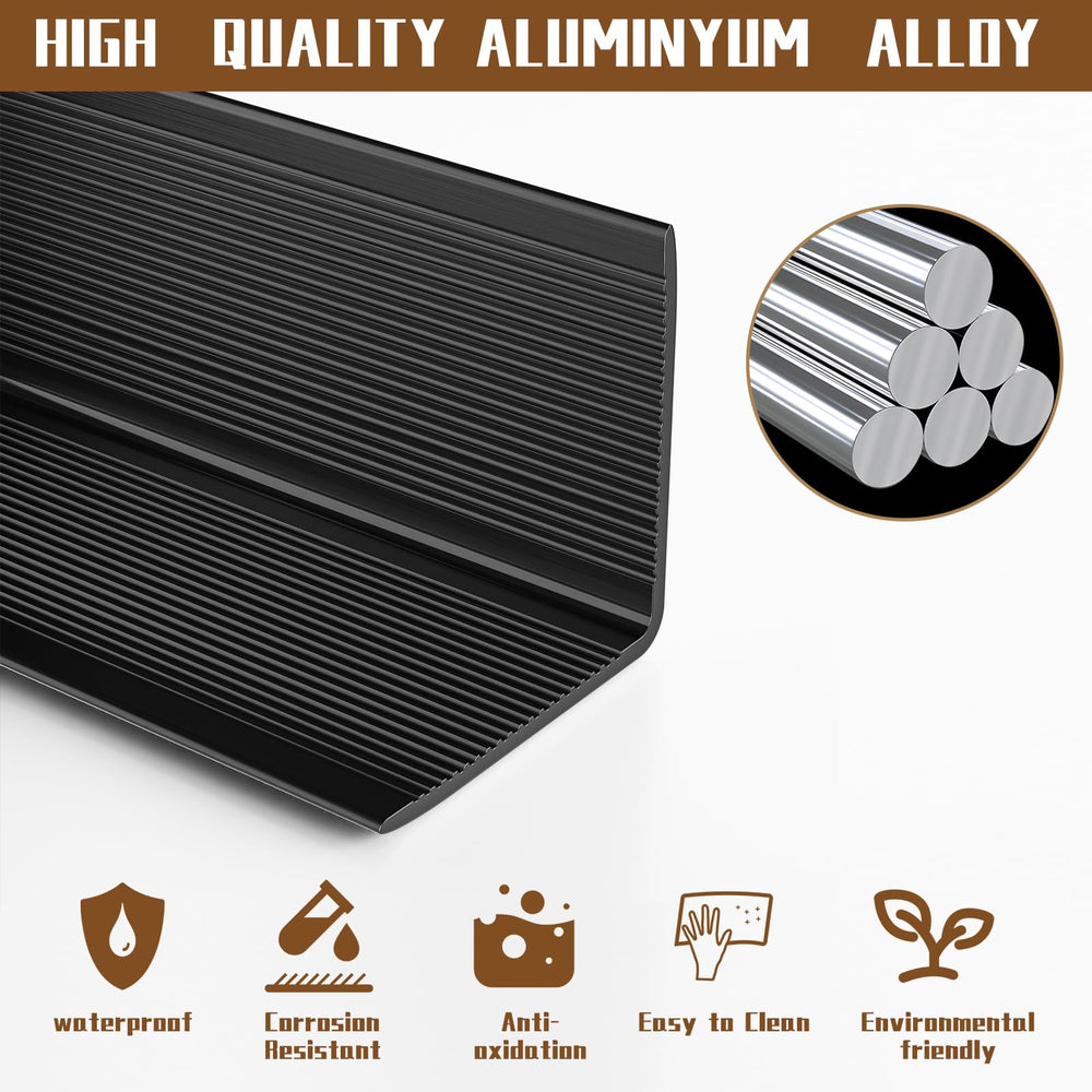 Jiekayi wall table corner protector black offers quick, screw-free protection.