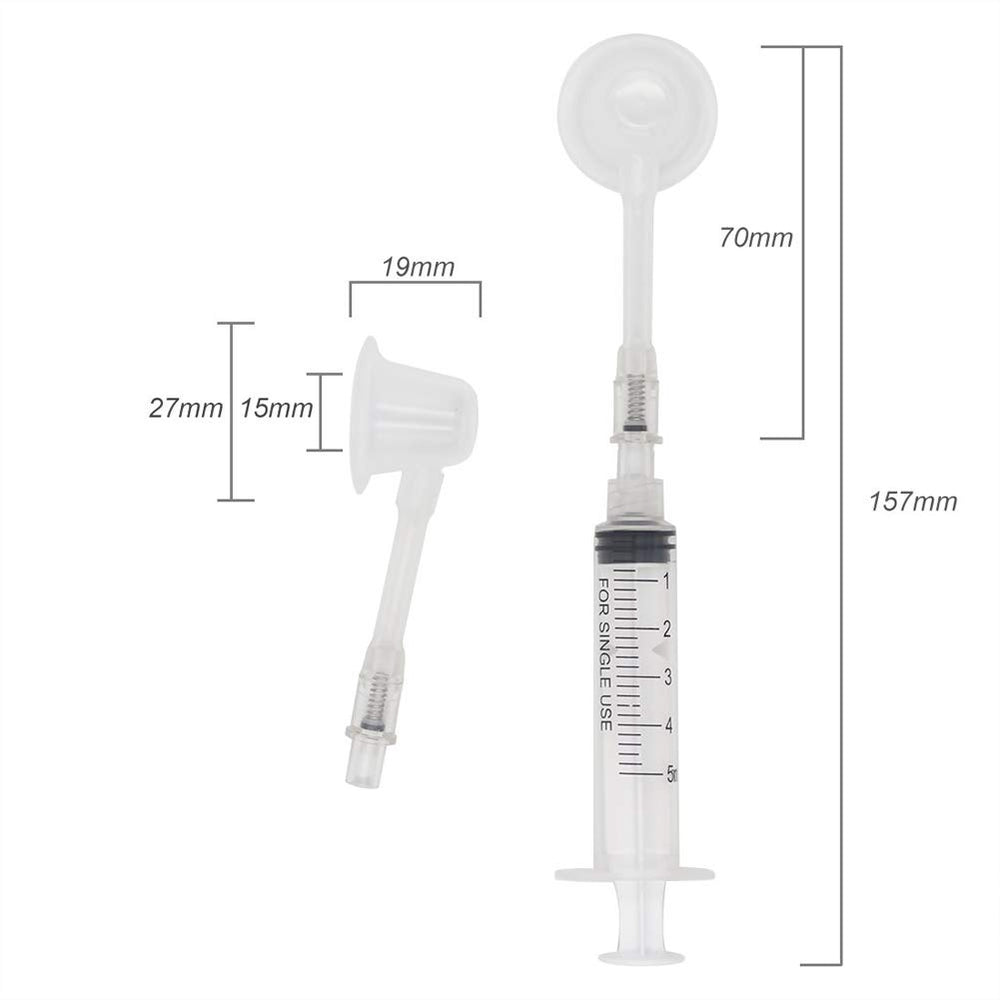 JIELUO nipple corrector syringe assembly demonstrating easy safe use.
