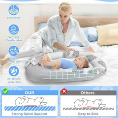 JIFTOK Baby Nests Leaves back-view highlights 3D honeycomb fabric and airy layering