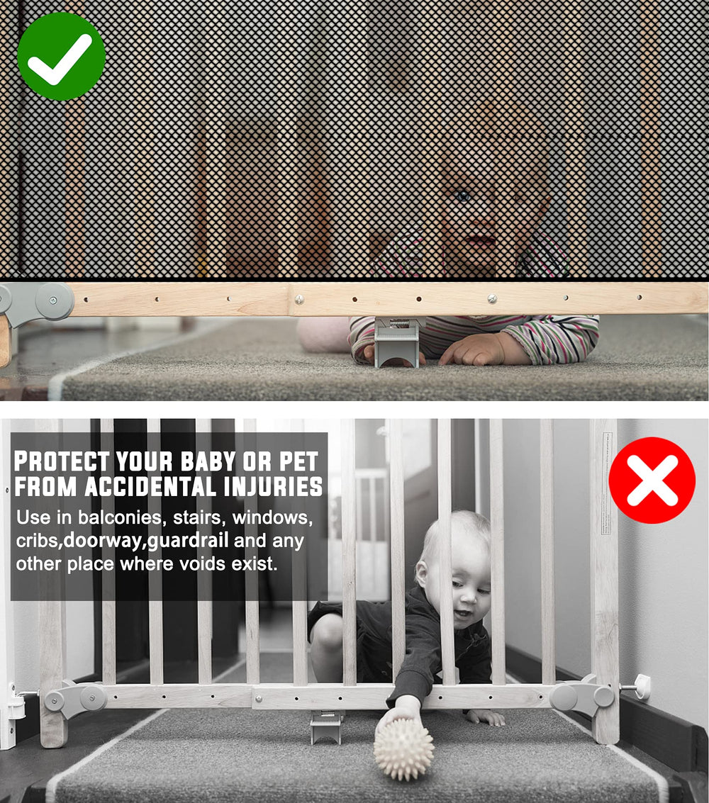 JIFTOK banister-guard length coverage shows 21.6 ft fit on rails.