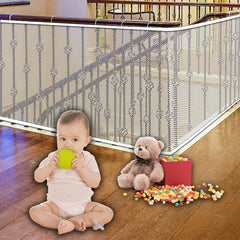 JIFTOK Stairway Net package included demonstrates easy setup for stair safety.