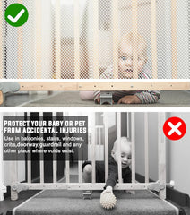JIFTOK weatherproof net white color for indoor/outdoor safety