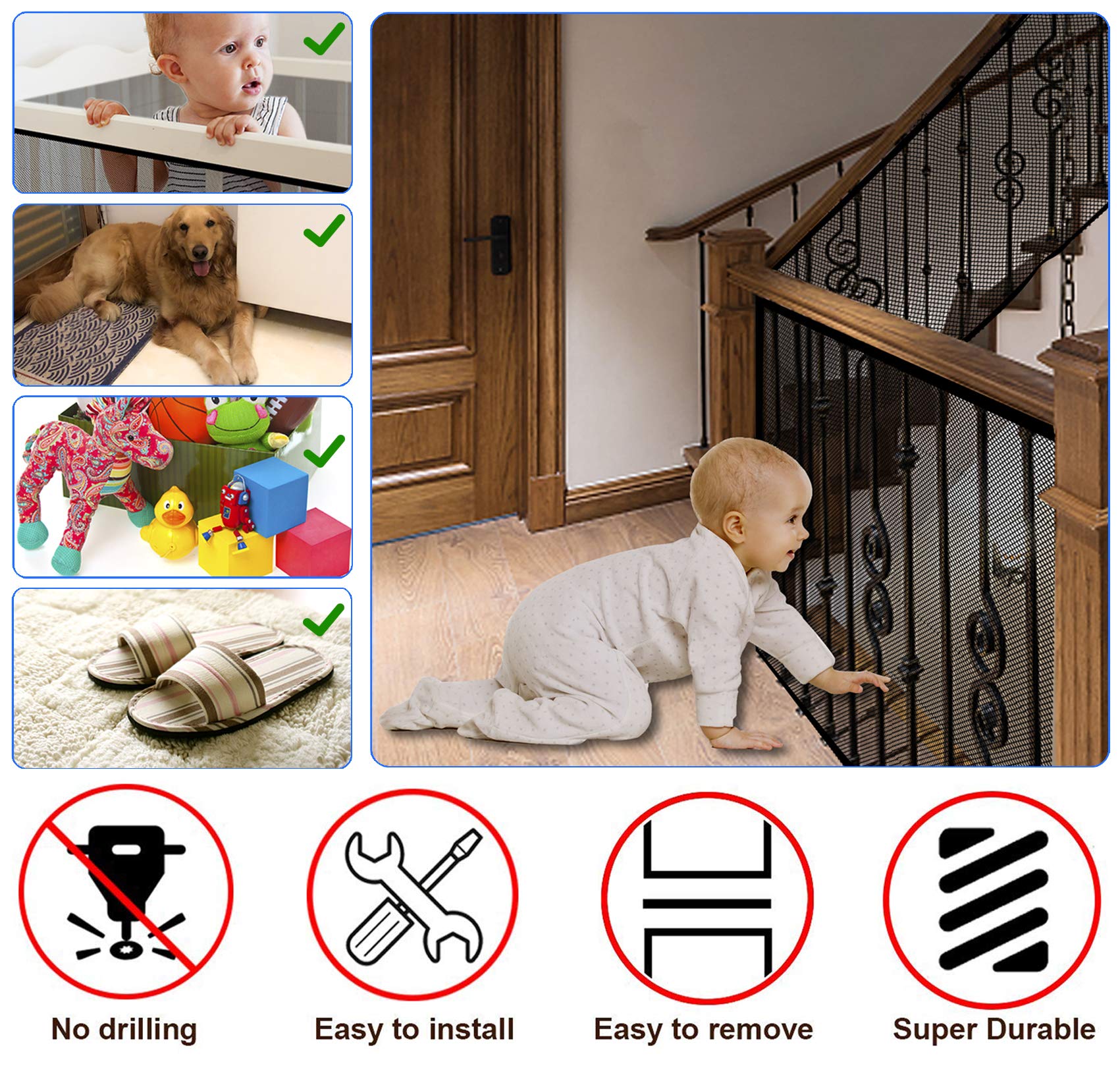 JIFTOK weatherproof net demonstrates indoor-outdoor durability for year-round protection.