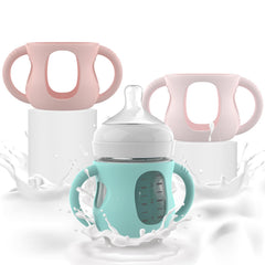 Jifvrnk Philips Avent sleeve with handle—enhanced one-handed feeding grip.