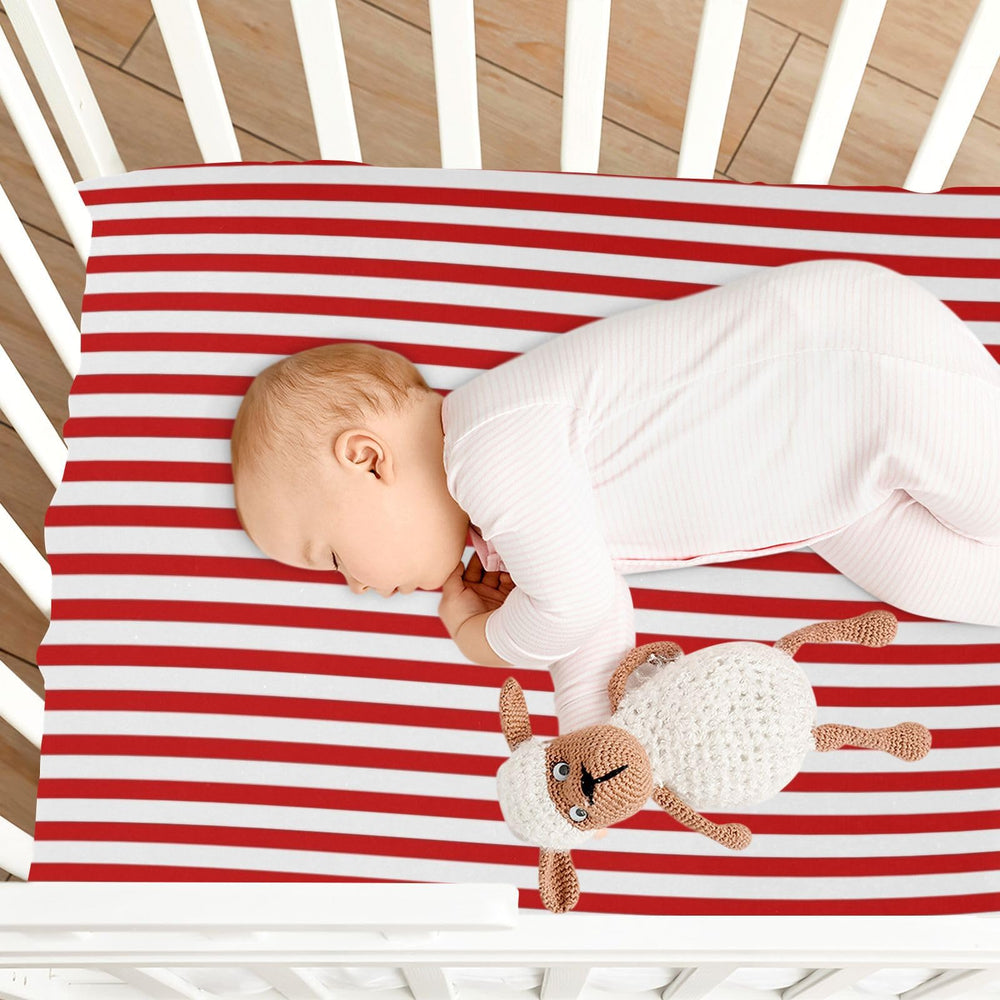 Jihqo 52x28 inch crib sheet fits medium playards and mini cribs.