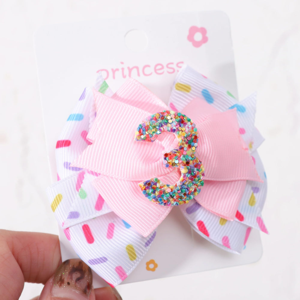 Jissoo 3rd Birthday Bow Decor elevates celebration styling