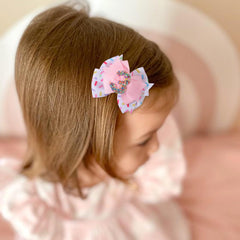 Jissoo Pink Bow Hair Clip perfect for daily wear and parties