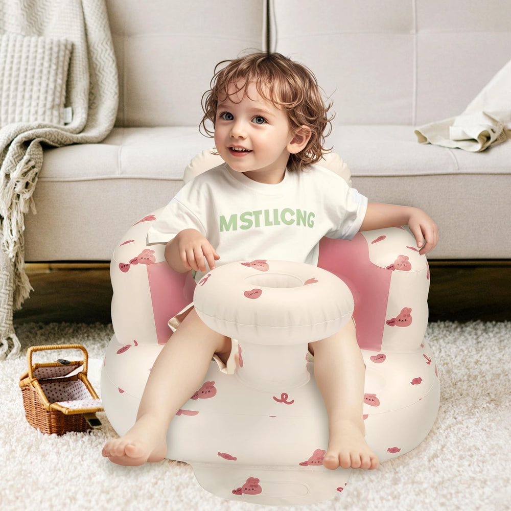 Jikasho inflatable baby seat ergonomic backrest supports head and spine