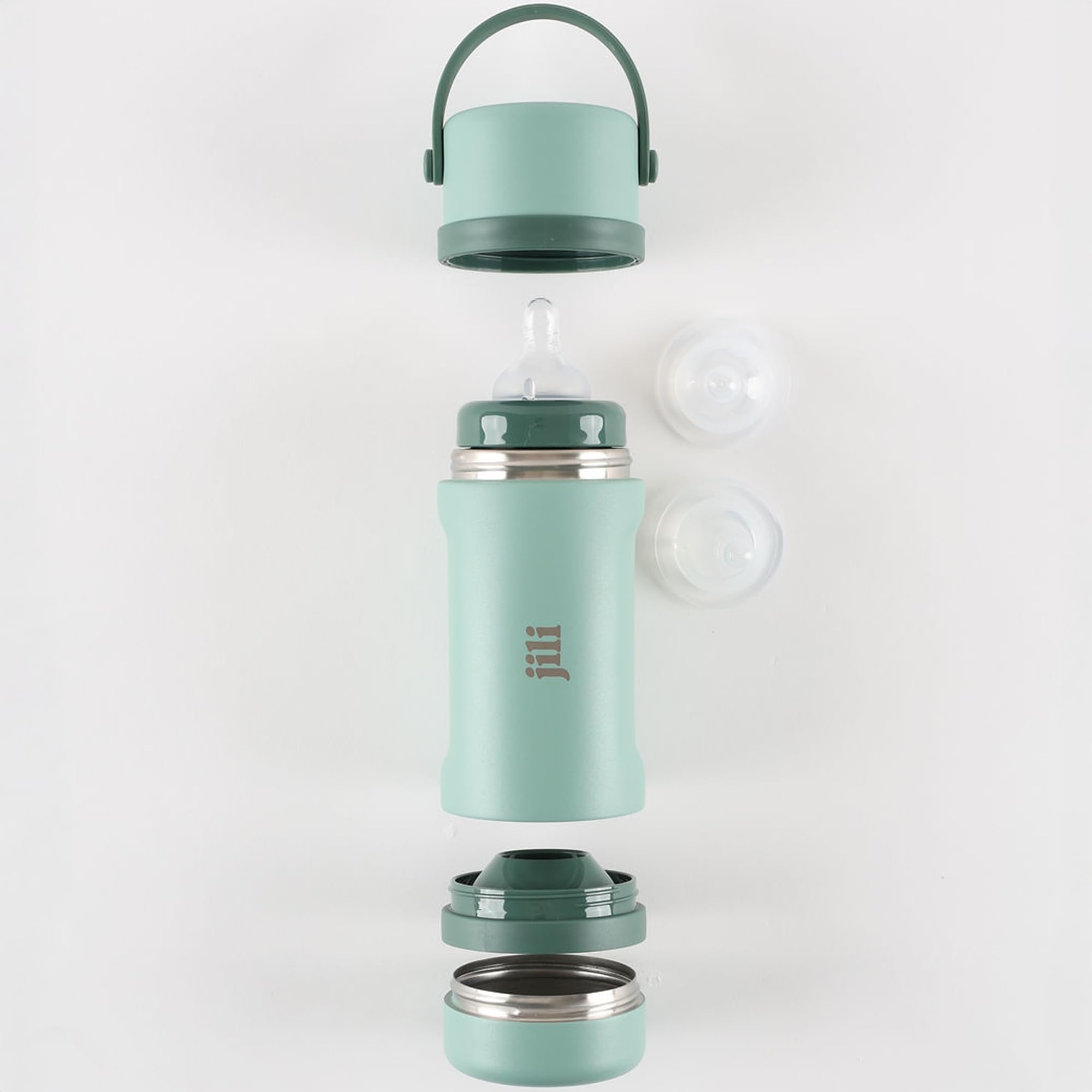 Jili All-in-One Bottle travel-ready design supports on-the-go parents.