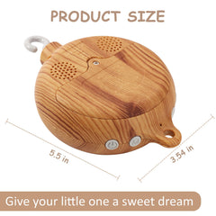 JILPAK baby mobile button panel enables easy mode and volume control.