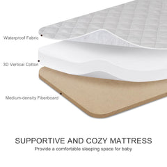 Jimglo mattress close-up green shows high-density foam and soft fabric for comfort