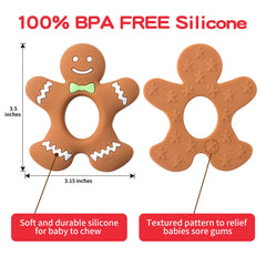 Jimibaby freezer-safe teether for cooling relief during teething discomfort.