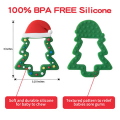 Jimibaby silicone teether freezer-ready design offers extra cooling relief.