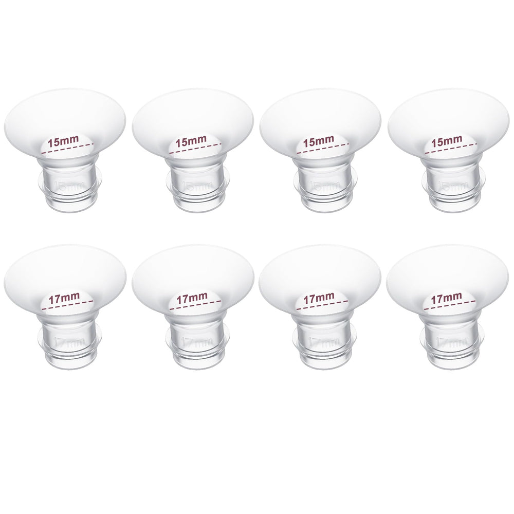 JIMOWANG flange insert 15mm and 17mm pack offers adjustable size for comfortable pumping