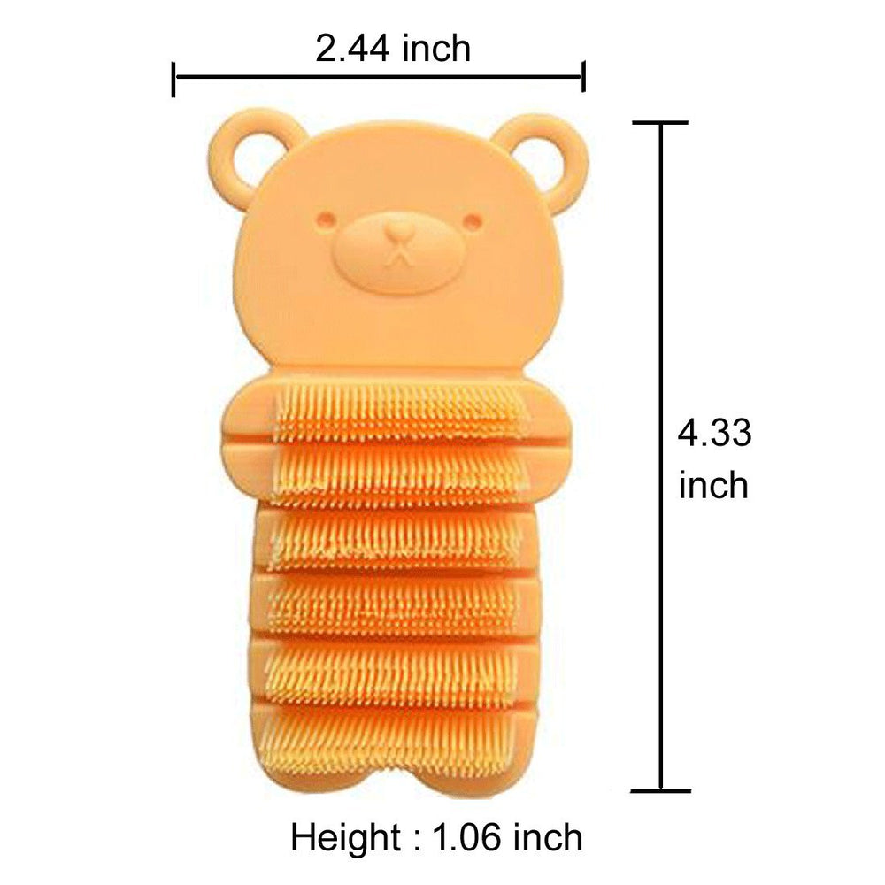 JINCH nail scrubber bristles long and short close-up for thorough cleaning.