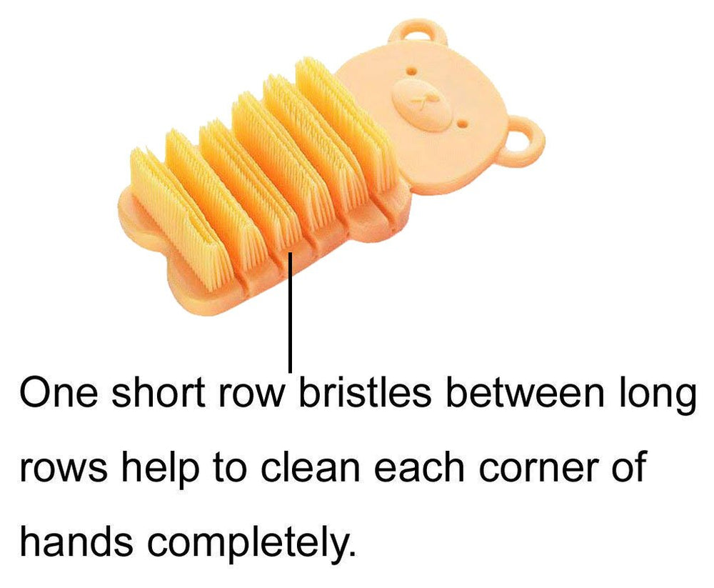 JINCH scrubber used with soap for quick cleansing during bath time.