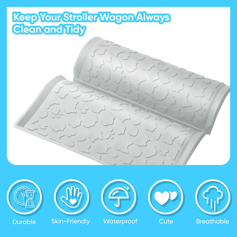 JingRoom all-weather mat silicone-soft-touch surface keeps baby's feet comfortable during outings.