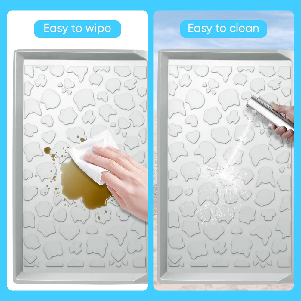 JingRoom all-weather mat is wipe-clean and durable for messy days.