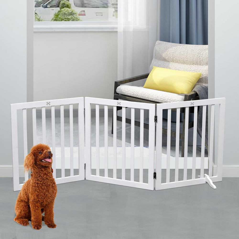 JINHYUMY freestanding gate blocks doorway effectively in hallway or stairs