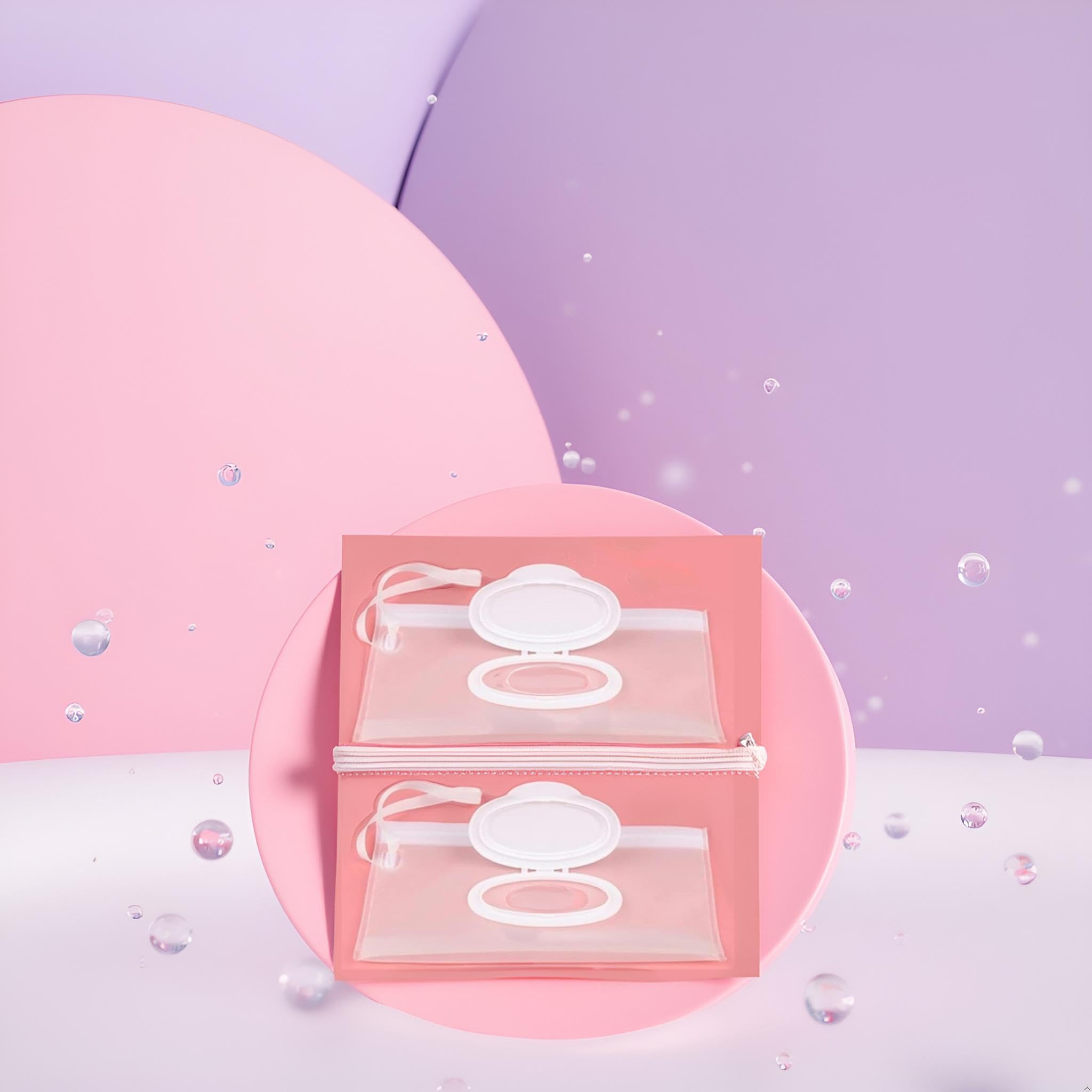 Jinshining wipe case stores makeup remover pads for versatile use