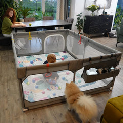 JINXIA playpen accessories bundle supports interactive play and quick storage.