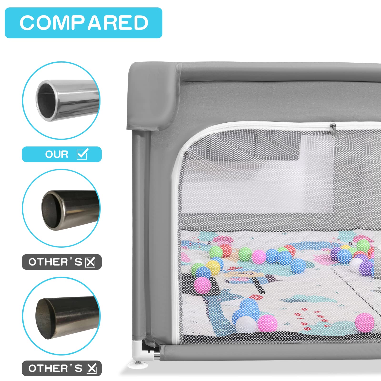 JINXIA machine-washable materials simplify cleaning after playtime.