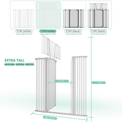 Jiprlak pressure-mounted gate with sturdy design for long-lasting containment.