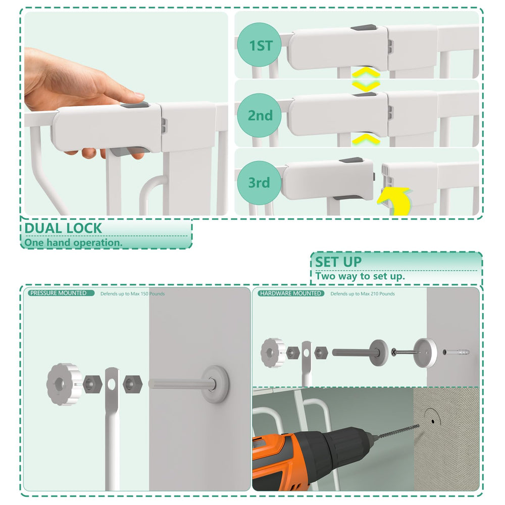 Jiprlak pressure-mounted installation shows quick, tool-free setup without wall damage.