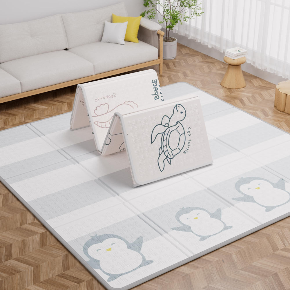 jiqiheyi 59x59 easy-clean play mat after spills and stains