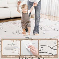 jiqiheyi 59x59 reversible patterns promoting learning through play