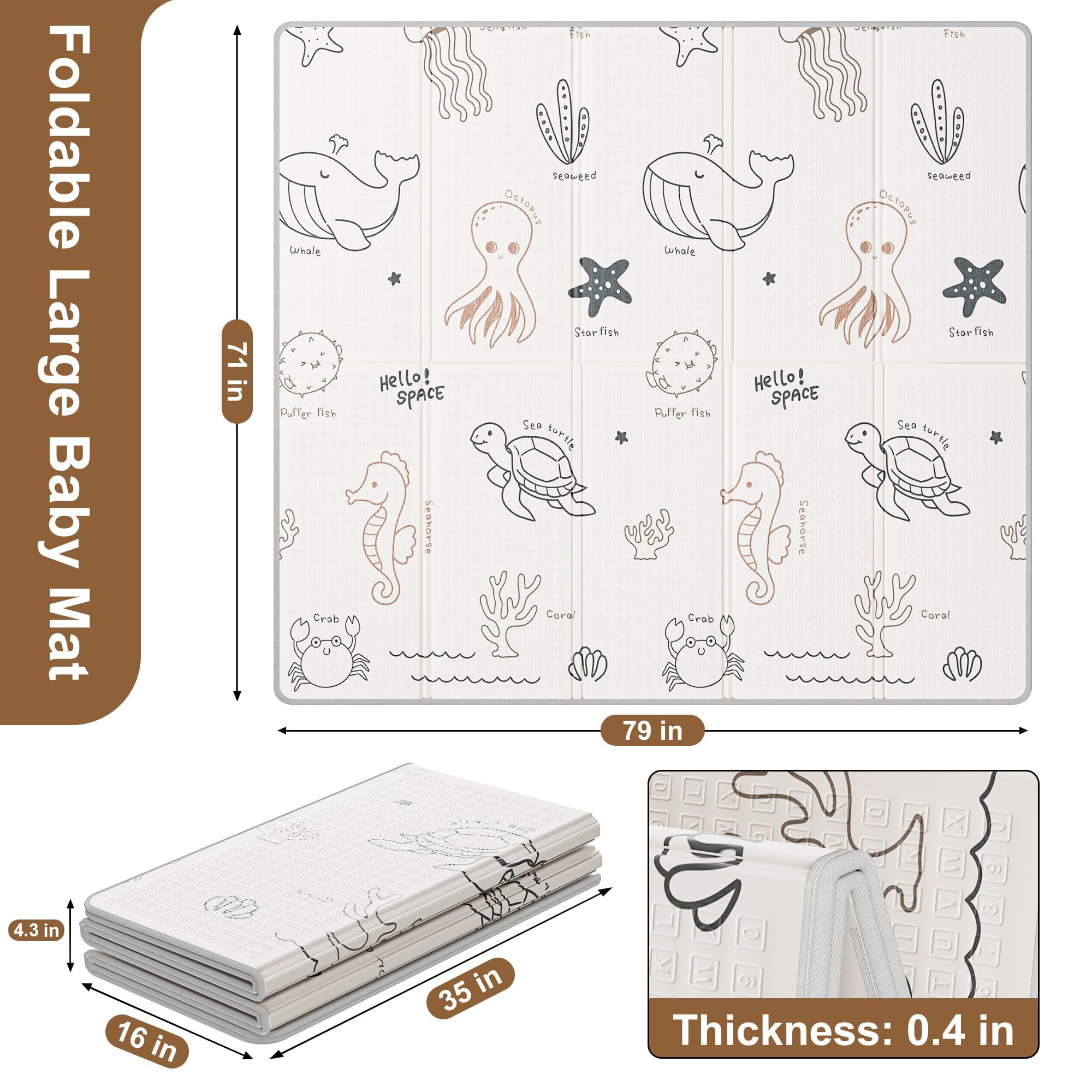 JIQIHEYI portable-fold design makes storage simple after playtime.