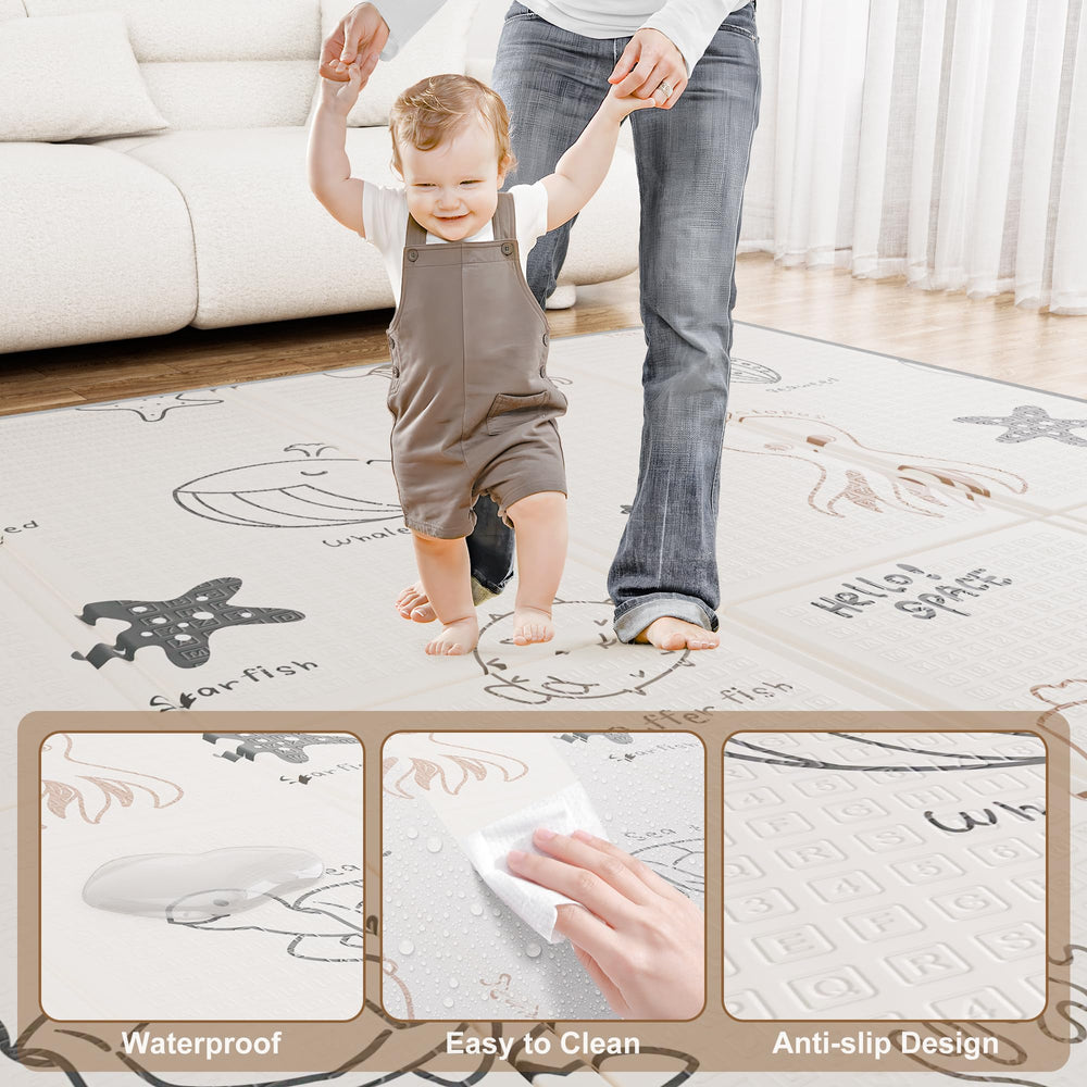 JIQIHEYI waterproof surface keeps spills easy to wipe away.