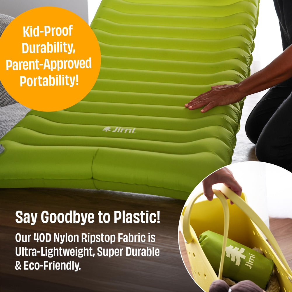 Jirni Premium Toddler Travel Bed includes a 5 year warranty for lasting use.