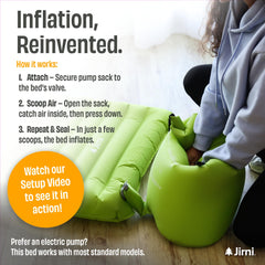 Jirni Premium Toddler Travel Bed uses eco-friendly materials for safe sleep.