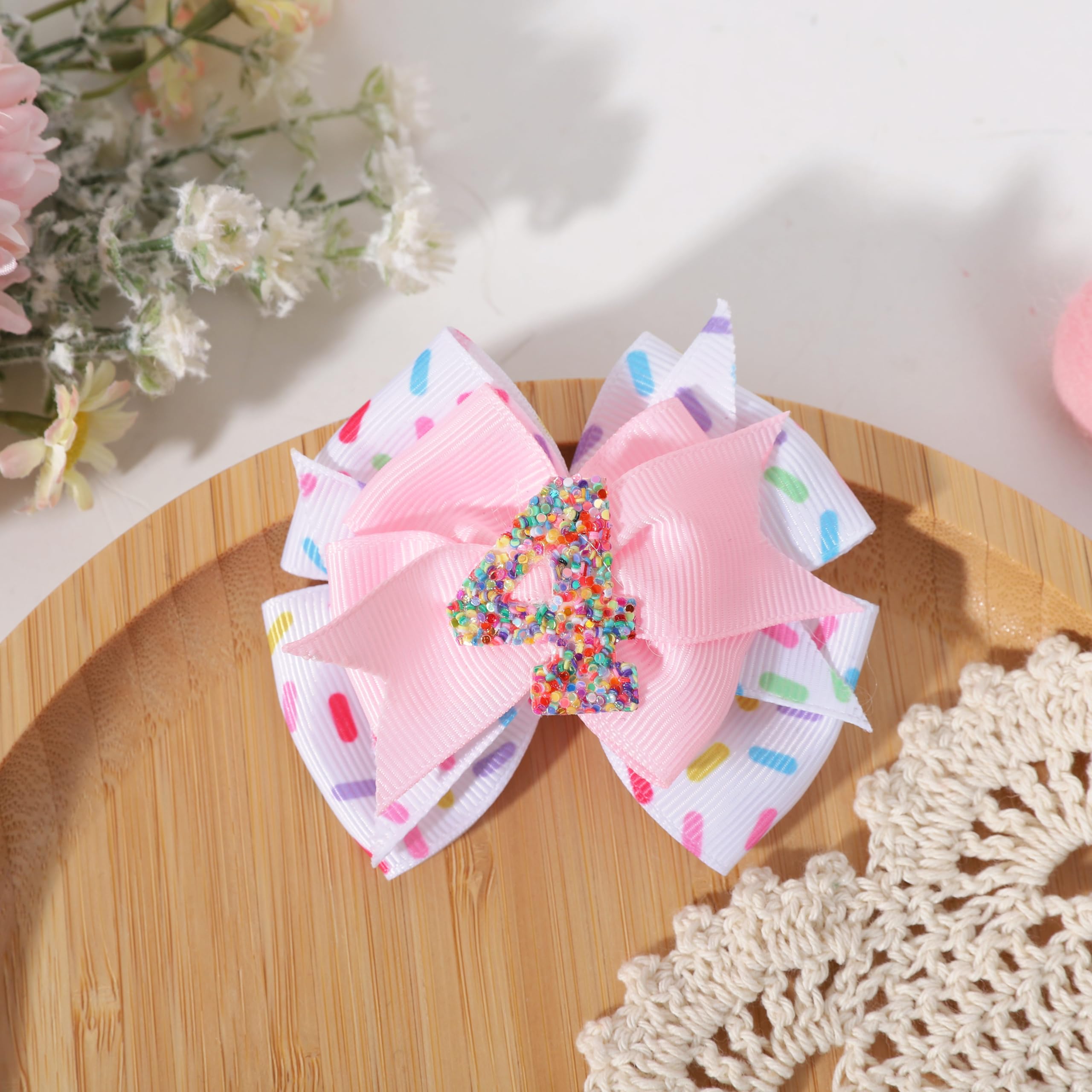 Jissoo confetti ice cream bow adds cute charm to outfits