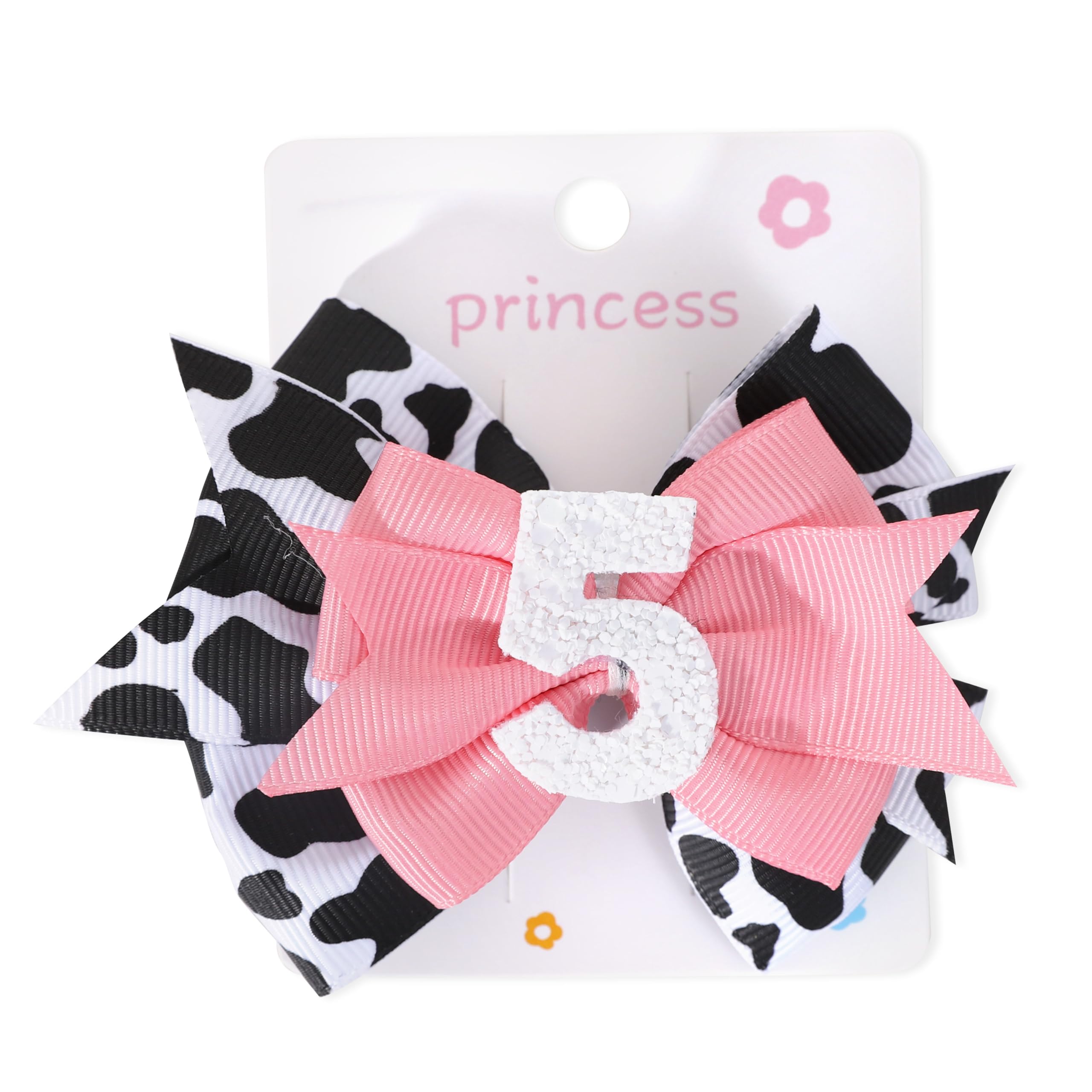 Jissoo cow print bow headband packaging shot, durable materials for repeated use.