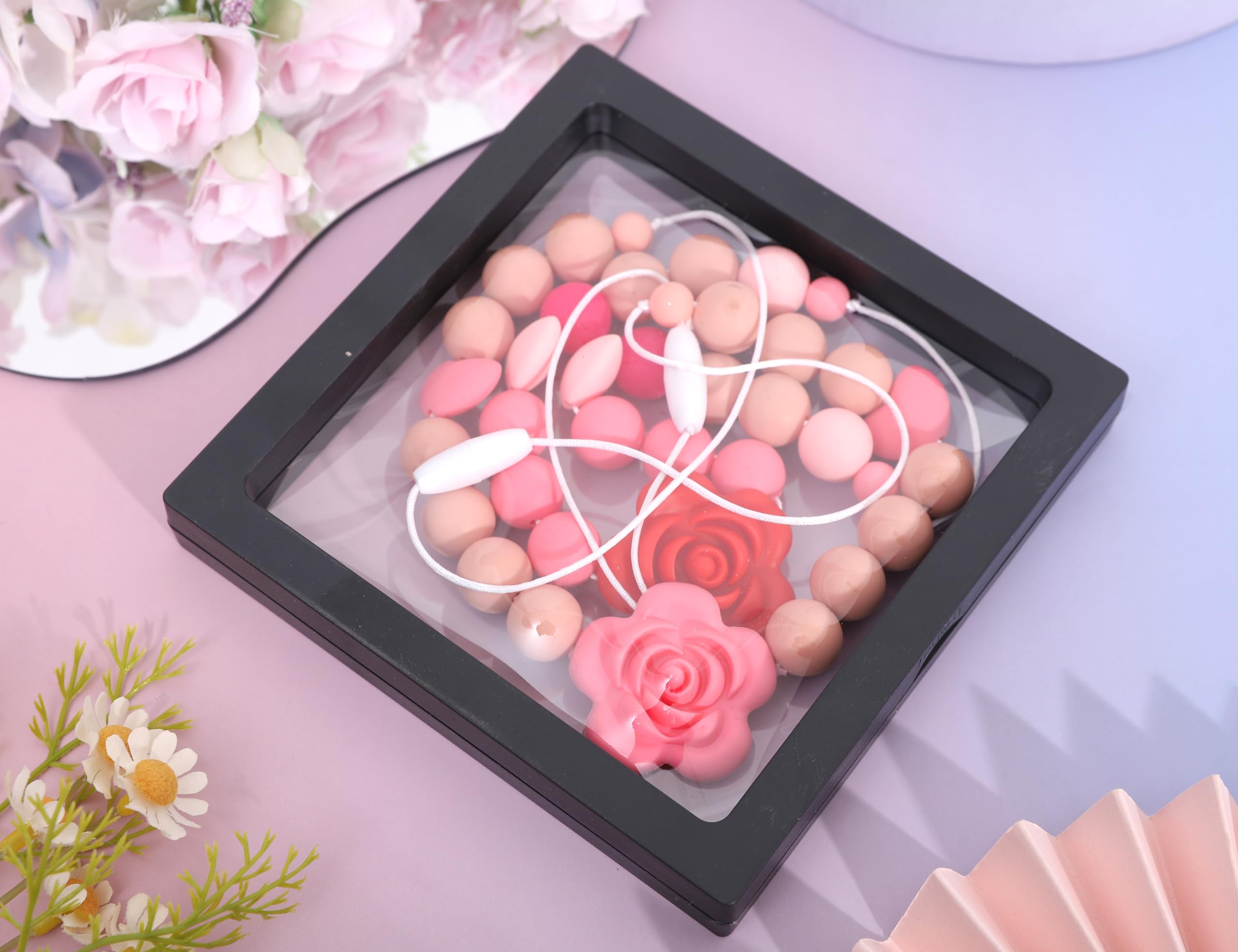 Jissoo colorful silicone flowers aid visual exploration