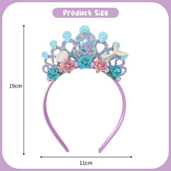 Jissoo Purple Flower Hairband on a child highlights lightweight comfort for all-day wear