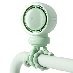 JISULIFE stroller fan bladeless design keeps baby safe with gentle airflow.