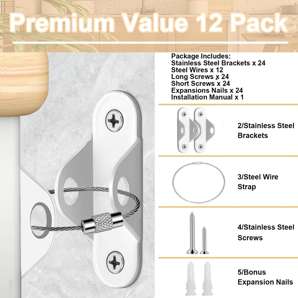 JIUDONE packaging contents display a complete kit with all mounting hardware.