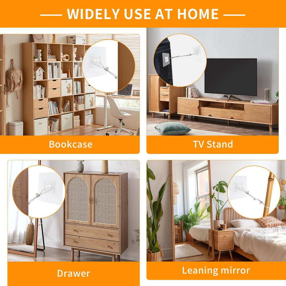 JIUDONE compatible with wall, cabinet, and dresser setups for baby proofing