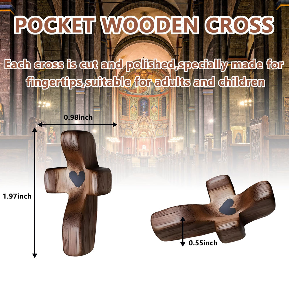 JIUKONG cross my heart pocket cross offers reassurance on the go