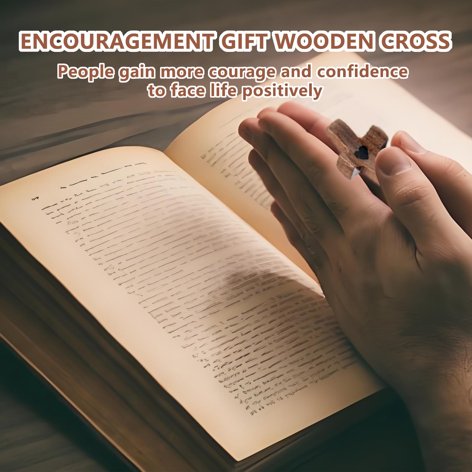 JIUKONG wooden cross decor features natural tones for sacred spaces