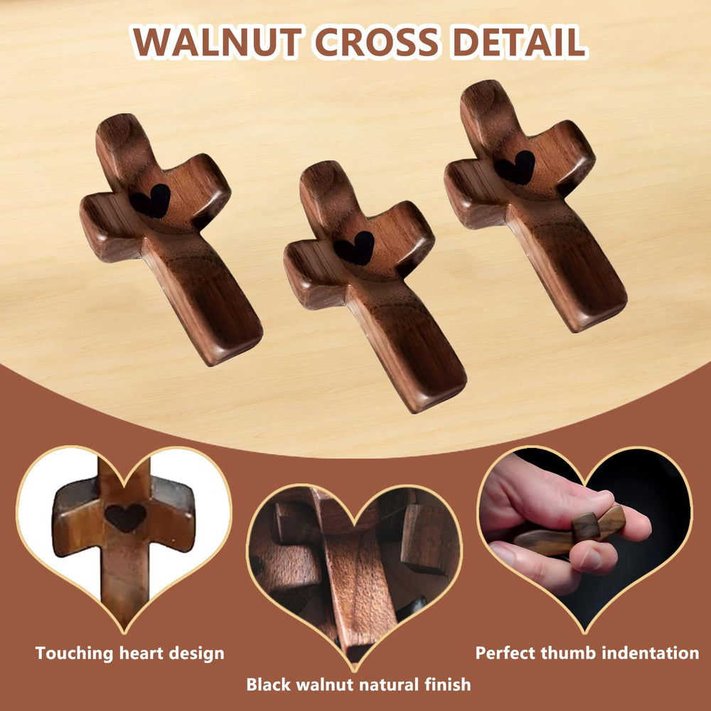 JIUKONG wooden cross fidget gift-ready design supports encouragement