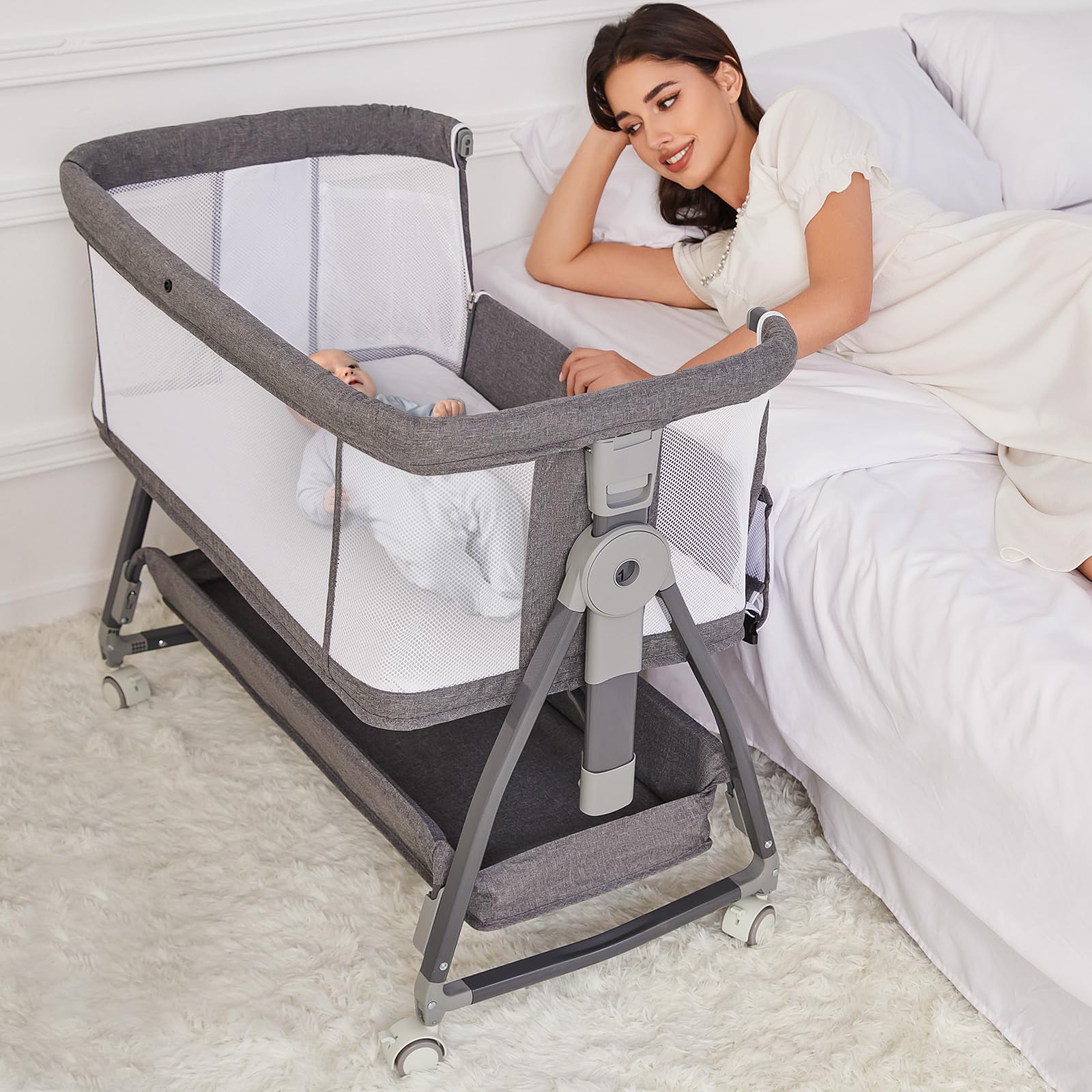 Jixrolyn 3-in-1 bassinet modes: versatile sleep solutions for newborns.