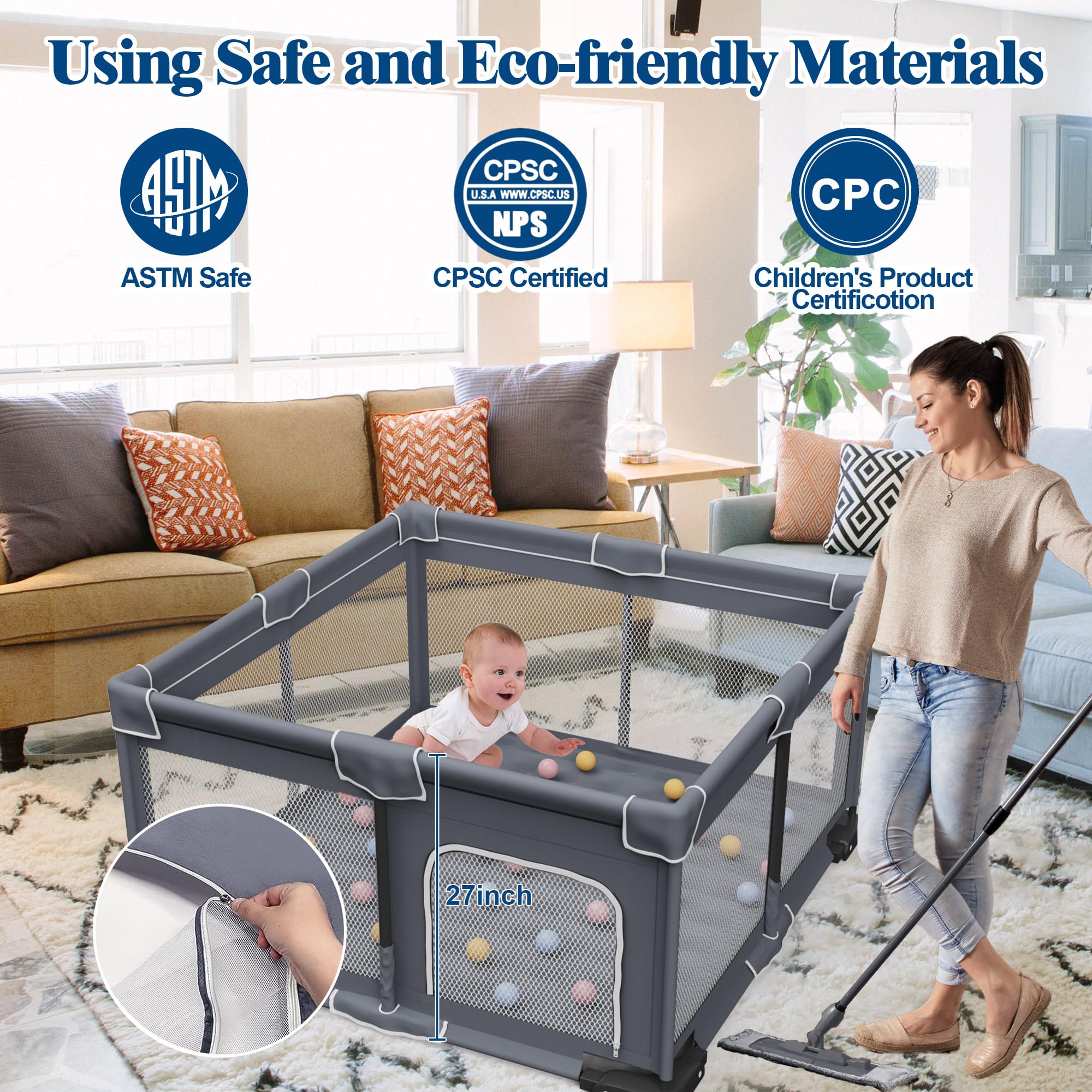 Jixrolyn door gate design provides easy access while keeping baby secure
