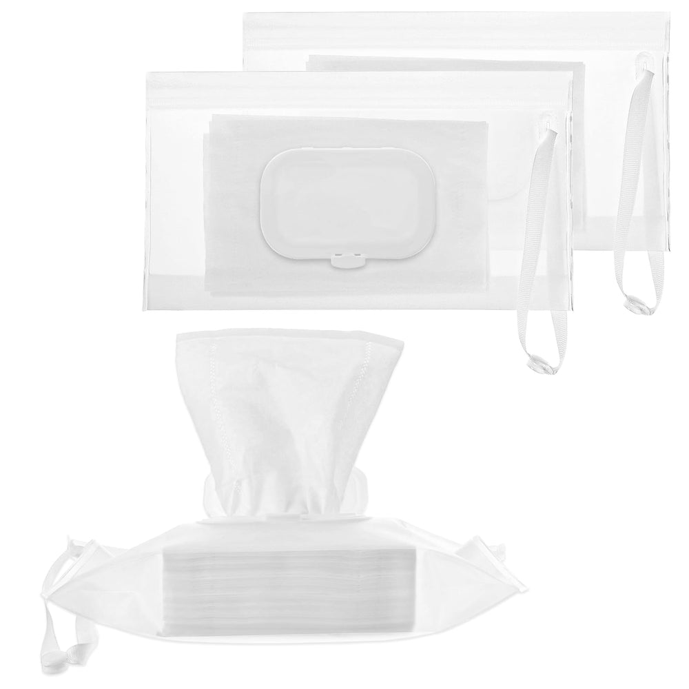 JIYIN portable-wet-wipe-pouch-dispenser side view shows a compact travel-ready design for on-the-go cleanliness.