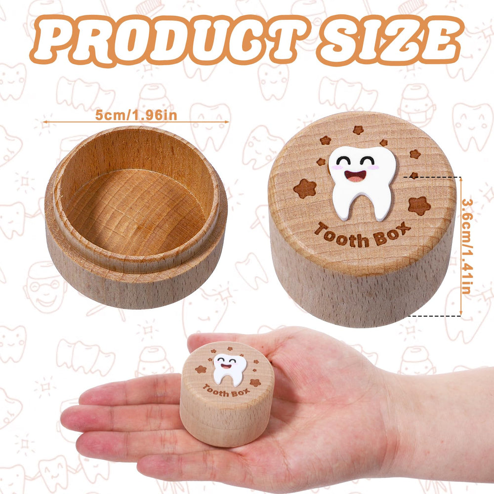JIYIN Tooth Fairy Box height 3.6cm fits small keepsakes securely.