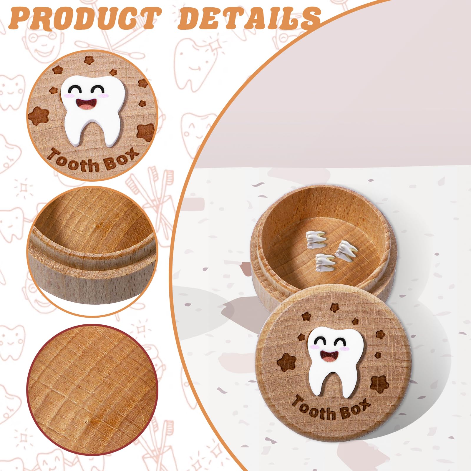 JIYIN Tooth Fairy Box portable design for on-the-go keepsakes.