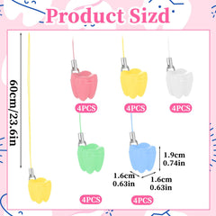 JIYIN tooth necklace box pink stores teeth with colorful memory keepsake